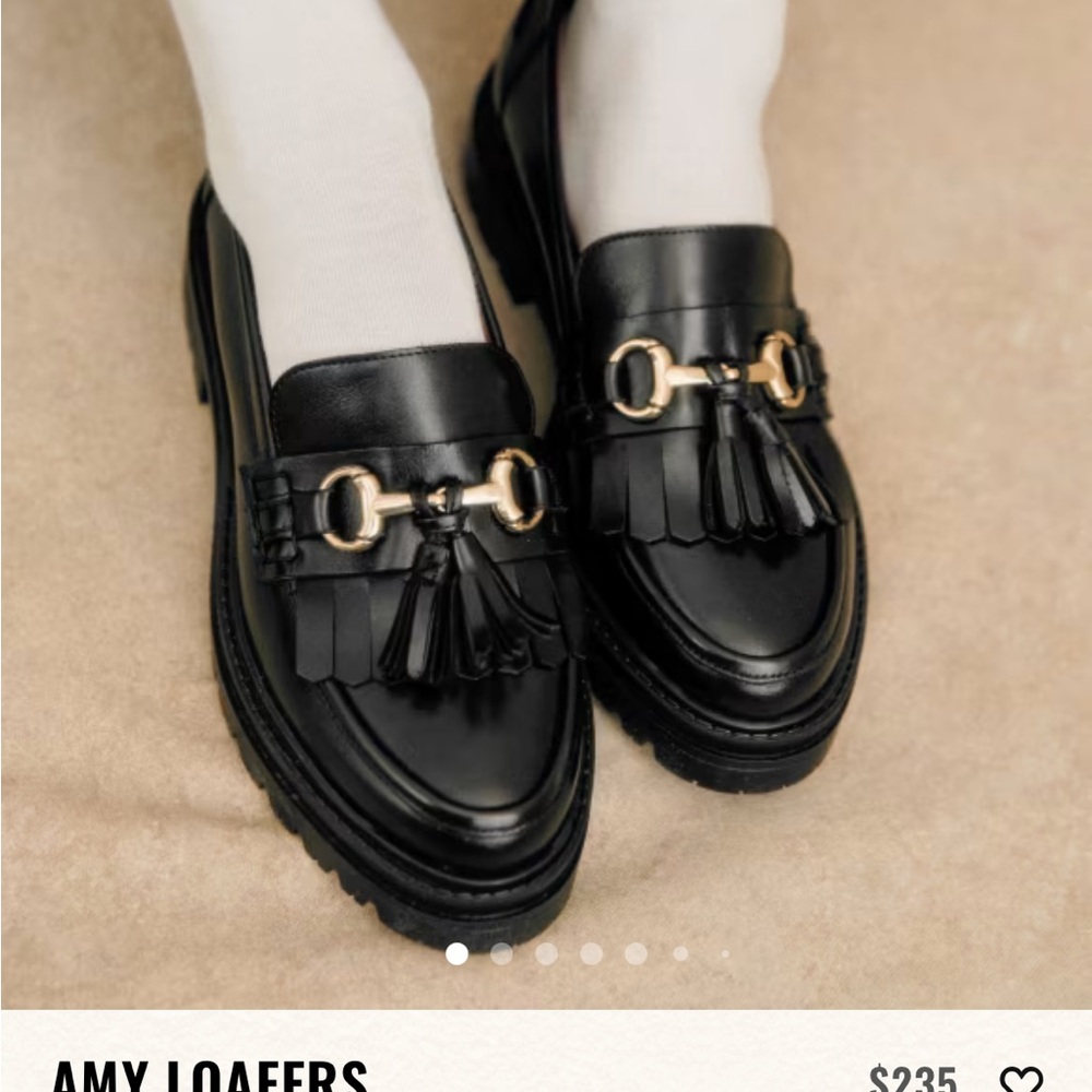 Sezane Black Amy Loafers 38